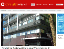 Tablet Screenshot of christelijknieuws.nl